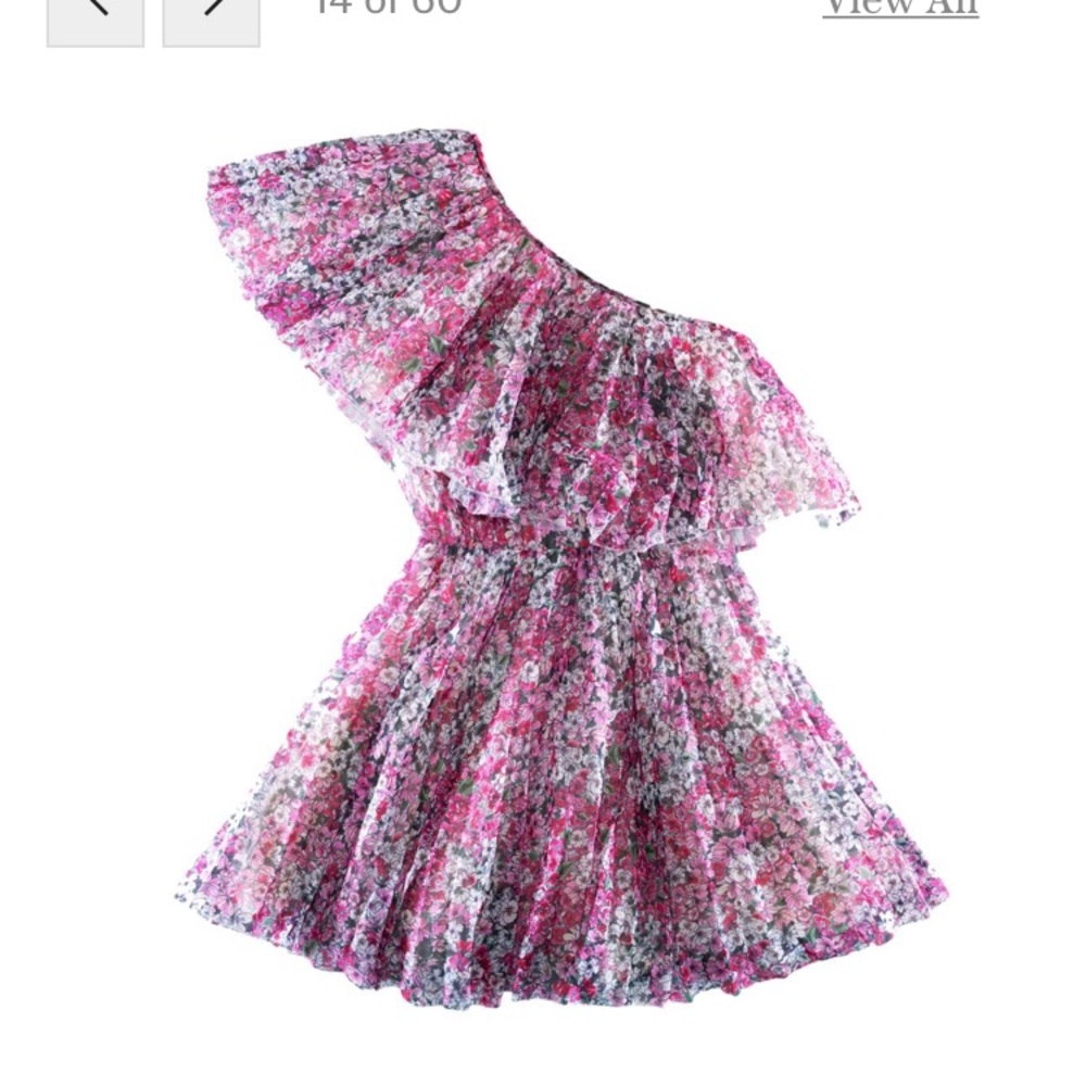 Giambattista Valli X HM one shoulder floral dress